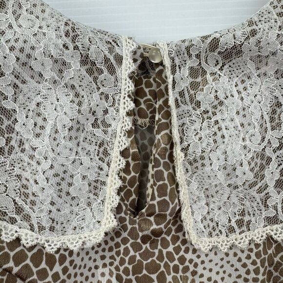 Vintage Perceptions 7/8 Prairie Dress Lace Collar Modest Cottagecore Made USA - Picture 7 of 12